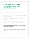 C180 WGU set 2 Exam questions with precise detailed answers