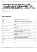 Chemistry 130 Arizona college of nursing midterm Exam COMPLETE &lpar;2025&rpar; TEST WITH LATEST UPDATED &lpar;QUESTIONS AND ANSWERS&rpar;