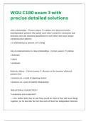 WGU C180 exam 3 with precise detailed solutions