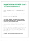 NURS 5463 &lpar;NURS5463&rpar; Test 5 &lpar;476 questions&rpar; with precise detailed answers 