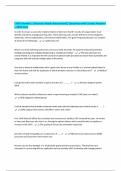 CHDA Domain 1 &lpar;Business Needs Assessment&rpar;&vert; Questions with Correct Answers &vert; 100&percnt; Pass