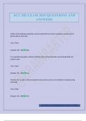 ACC 202 EXAM 2025 QUESTIONS AND ANSWERS