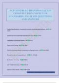 ACI CONCRETE TRANSPORTATION CONSTRUCTION INSPECTOR STANDARDS&period; EXAM 2025 QUESTIONS AND ANSWERS