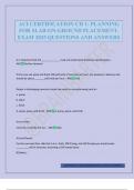 ACI CERTIFICATION CH 1- PLANNING FOR SLAB-ON-GROUND PLACEMENT&period; EXAM 2025 QUESTIONS AND ANSWERS