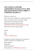 WGU D196 OA AND PRE-ASSESSMENT EXAM&lpar;ACTUAL 2024-2025&rpar; QUESTIONS WITH CORRECT VERIFIED GRADED A&plus;
