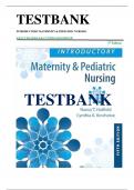 Test Bank - Introductory Maternity and Pediatric Nursing&comma; 5th Edition &lpar;Hatfield&comma; 2022&rpar;&comma; Chapter 1-42 &vert; All Chapters with Rationals