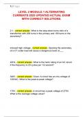 LEVEL 2 MODULE 1 ALTERNATING  CURRENTS 2025 UPDATED ACTUAL EXAM  WITH CORRECT SOLUTIONS&period; 