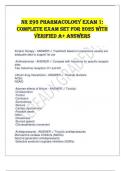 NR 293 Pharmacology Exam 1&colon; Complete Exam Set for 2025 with Verified A&plus; Answers
