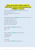 Ramp Agent Full Complete Study test  UPDATED  ACTUAL Exam Questions and  CORRECT Answers