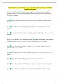 Master Resilience Training Version 3&period;1 Exam Questions with Correct Answers Verified by  Experts&vert; Latest Update