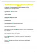 Master Resilience Trainer Course Exam Questions with Correct Answers Verified by Experts&vert;  Latest Update