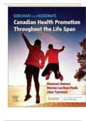TEST BANK For Edelman and Kudzma's Canadian Health Promotion Throughout the Life Span&comma; 1st Edition by Dames&comma; Luctkar-Flude & Tyerman&comma; Verified Chapters 1 - 25&comma; Complete Newest Version