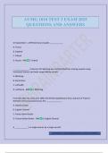 AVMG 1010 TEST 3 EXAM 2025 QUESTIONS AND ANSWERS