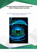 University Physics with Modern Physics 1ST Edition Wolfgang Bauer - PDF Download