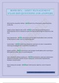 BOMI RPA - ASSET MANAGEMENT EXAM 2025 QUESTIONS AND ANSWERS