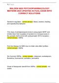 WALDEN 6630 PSYCHOPHARMACOLOGY  MIDTERM 2025 UPDATED ACTUAL EXAM WITH  CORRECT SOLUTIONS&period;