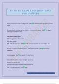 BE 301 KU EXAM 1 2025 QUESTIONS AND ANSWERS