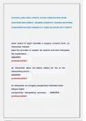 CCHI Ethics 2025 &sol;2026  UPDATE&vert; ACTUAL COMPLETE REAL EXAM   QUESTIONS AND CORRECT  ANSWERS &lpar;COMPLETE  VERIFIED SOLUTIONS&rpar;   GUARANTEED SUCCESS &vert;GRADED A&plus;&excl;&excl; &lpar;100&percnt; ACCURATE&rpar; GET IT RIGHT&excl;&excl;  