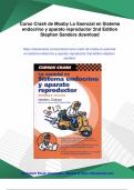 Curso Crash de Mosby Lo Esencial en Sistema endocrino y aparato reproductor 2nd Edition Stephen Sanders - Instant Download