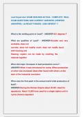 Lead Supervisor EXAM 2025&sol;2026 ACTUAL  COMPLETE  REAL  EXAM QUESTIONS AND CORRECT ANSWERS &lpar;VERIFIED  ANSWERS&rpar; &vert; ALREADY PASSED &vert; 2025 NEWEST &excl;&excl; 