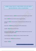 BME 2104 TEST 1 REVIEW EXAM 2025 QUESTIONS AND ANSWERS