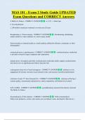 MAS 101 - Exam 2 Study Guide UPDATED     Exam Questions and CORRECT Answers