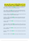 uky mas 101 exam 1 UPDATED ACTUAL  Exam Questions and CORRECT Answers 