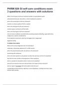 PHRM 826 GI self-care conditions exam 3 questions and answers with solutions 