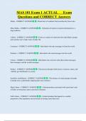 MAS 101 Exam 1 ACTUAL      Exam  Questions and CORRECT Answers