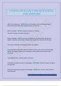 COMM 3120 EXAM 3 2025 QUESTIONS AND ANSWERS