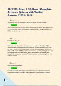 SLM 273&colon; Exam 1 &sol; Q-Bank &sol; Complete Accurate Quizzes with Verified Answers &sol; 2025 &sol; 2026&period;         Quiz&lowbar;&lowbar;&lowbar;&lowbar;&quest; TV contracts&comma; know the percentage of NCAA and amount of money involved -             Answer able to stream live across the world&comma; dozens of sport c
