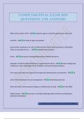 COMM 2104 FINAL EXAM 2025 QUESTIONS AND ANSWERS