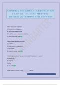 COMPTIA NETWORK&plus; CERTIFICATION EXAM GUIDE &lpar;MIKE MEYERS&rpar; &ndash; REVIEW QUESTIONS AND ANSWERS