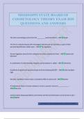 MISSISSIPPI STATE BOARD OF COSMETOLOGY THEORY EXAM 2025 QUESTIONS AND ANSWERS