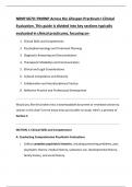 NRNP 6670&colon; PMHNP Across the Lifespan Practicum I Clinical  Evaluation&period; This guide is divided into key sections typically  evaluated in clinical practicums