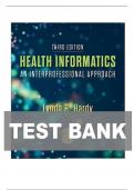 Test Bank For Health Informatics An Interprofessional Approach 3rd Edition by Lynda R Hardy&vert;&vert;ISBN NO&colon;10&comma;0323829597&vert;&vert;ISBN NO&colon;13&comma;978-0323829595&vert;&vert;All Chapters&vert;&vert;Complete Guide A&plus;