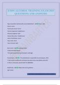 ETIPS ALCOHOL TRAINING EXAM 2025 QUESTIONS AND ANSWERS