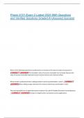 Praxis 5101 Exam 2 Latest 2025 With Questions  and Verified Solutions Graded A&plus;&vert;Assured Success 