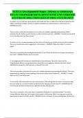 NCELX&colon; Developmental Stages - Infancy to Adolescence EXAM COMPREHENSIVE QUESTIONS AND VERIFIED ACCURATE SOLUTION &vert;GET IT 100&percnt; ACCURATE&excl;&excl;&excl;
