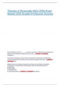 Theories of Personality WGU D564 Exam  Newest 2025 Graded A&plus;&vert;Assured Success 