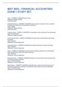 MGT 8803 - FINANCIAL ACCOUNTING EXAM 1 STUDY SET UPDATED QUESTIONS WITH COMPLETE ANSWERS&excl;&excl;