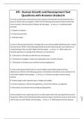ATI - Human Growth and Development Test Questions with Answers Graded A