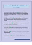 GBA 3 EXAM 2025 QUESTIONS AND ANSWERS
