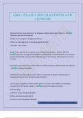 GBA - EXAM 3 2025 QUESTIONS AND ANSWERS
