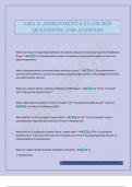 GBA 3&colon; ASSIGNMENT 6 EXAM 2025 QUESTIONS AND ANSWERS