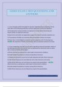 GERO EXAM 2 2025 QUESTIONS AND ANSWERS