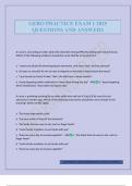 GERO PRACTICE EXAM 1 2025 QUESTIONS AND ANSWERS