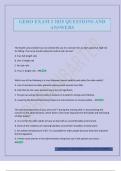 GERO EXAM 2 2025 QUESTIONS AND ANSWERS