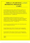 THREAT AWARENESS REPORTING PROGRAM &lpar;TARP&rpar; QUESTIONS AND ANSWERS 2025
