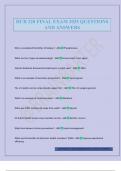 HCR 220 FINAL EXAM 2025 QUESTIONS AND ANSWERS